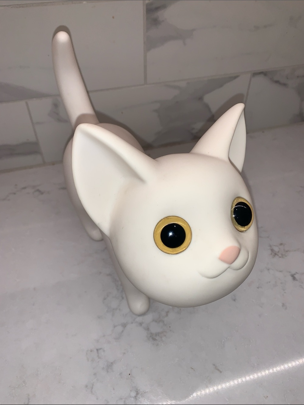 Semk Design Creamy White Kat Cat Bank - Picture 9 of 11